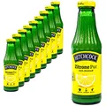 Produktbild: Hitchcock - 10er Pack Premium Zitronensaft Zitrone Pur 100% Direktsaft - Saft aus ca. 15 Zitronen in 0,5 Liter Glasflasche