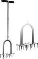 Produktbild: Walensee Rasenbelüfter Spike Metall Vertikutierung Boden Belüftung mit 15 Spikes
