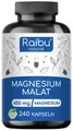 Produktbild: Magnesium Malat - Für Energiestoffwechsel, Müdigkeit & Muskelfunktion - Raibu