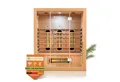 Produktbild: Artsauna Infrarotkabine Kiruna160 Dual Technologie, BxTxH: 160 x 105 x 190 cm, für 3 Personen, Hemlockholz, HiFi-System, Bluetooth, LED-Farblicht