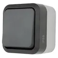 Produktbild: REV - AquaStorm, Kreuzschalter, Lichtschalter Feuchtraum IP55, einpolig, Aufputz, 230V, 10A, anthrazit