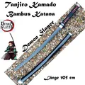Produktbild: NEU Demon Slayer Tanjiro Bambus Katana Schwert 105cm für Cosplay Anime Manga Fan