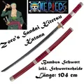 Produktbild: NEU Zoro Sandai Kitetsu Bambus Katana Samurai Schwert 104cm für Cosplay Anime