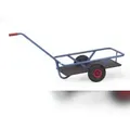 Produktbild: Fetra Handwagen, Ladefl. LxB 700x400mm, Siebdruckplatte, Geländer, RAL5007, 2 Räder
