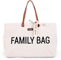 Produktbild: Childhome, Family Bag, Wickeltasche, Reisetasche/Wochenendtasche, Großes Fassungsvermögen, inkl. abnehmbarer Tasche, Teddy Ecru