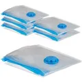 Produktbild: Relaxdays Vakuumbeutel für Kleidung 6er Set Kunststoff Transparent Ventil 100 cm x 80 cm