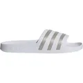 Produktbild: Adidas Unisex Adilette Aqua - 44,5 - Cloud White / Platinum Metallic / Cloud White