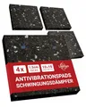 Produktbild: LouMaxx Antirutschmatte Waschmaschine 4er Set 10cmx10cm - Gummimatte – 1,5 cm dicke und rutschfeste Antivibrationsmatte Made in Germany Waschmaschinen Unterlage auch für Trockner und andere Geräte