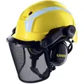 Produktbild: Uvex Forsthelm Schutzhelm Mit Visier Gelb Pheos Forestry 9774