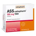 Produktbild: ASS-ratiopharm 100 mg TAH: Herzgesundheit - Blutverdünner zur Vorbeugung von Herzinfarkt und Schlaganfall, 100 Tabletten