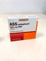 Produktbild: ASS-ratiopharm 100 mg TAH Tabletten 100 St. PZN 01343682
