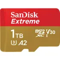 Produktbild: SANDISK Extreme UHS-I V30 (1000 GB, microSDXC, U3, UHS-I) (SDSQXAV-1T00-GN6MA)