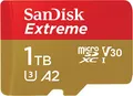 Produktbild: SanDisk Extreme microSDXC 1TB UHS-I Speicherkarte 4K UHD + Adapter