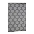 Produktbild: relaxdays Duschrollo schwarz, grau 100,0 x 240,0 cm