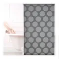 Produktbild: relaxdays Duschrollo grau Punkte Breite 100 cm, 100x240cm grau 100 cm x 240 cm