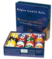 Produktbild: Winsport Billard Kugeln Super Aramith Pro 57,2 mm für Poolbillard, Professional Tournament Balls allerhöchste Oberflächen Brillanz, Original Made by Saluc in Belgien