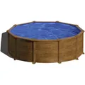 Produktbild: GRE Rundpool, Holzoptik, ØxH: 460 x 132 cm - braun