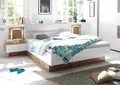 Produktbild: Doppelbett Nachtkommoden CAPRI Bett Ehebett Schlafzimmer 180 x 200 weiß Wildeiche