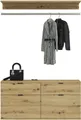 Produktbild: INOSIGN Garderoben-Set Trondheim, Breite 212 cm, 5-teilig, bestehend aus:, (Set, 4-St), 2x Garderobenschrank, 1 Kommode, 1 Garderobenstange, 1 Ablageboden