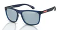 Produktbild: Superdry Sonnenbrille Herren SDS-5015 106 Marineblau- Rot/Silber Spiegel Beamte