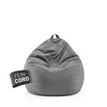 Produktbild: Lumaland Comfort Line Sitzsack Feincord M - 120 L | bequemer Sofa Sessel Cord – ideal zum Pouf | EPS Perlen Bean Bag mit Füllung | Indoor Sitzsessel - waschbar | Liegesack für Erwachsene & Teenager