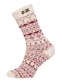 Produktbild: HomeOfSocks Ein Paar Norweger Socken Damen Und Herren Jacquard Schweden Design Nordic Socks Kuschelsocken Aus 80% Wolle Dicke Socken Hyggelig Warm - Strapazierfähig Zeitlos Warm | Bordeaux Weiß 43-46