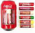 Produktbild: Lip Smacker, Coca-Cola Lippenbalsam-Sortiment, Feuchtigkeitsspendender, duftender Lippenbalsam in Sammlerdose, Geschenkset für Mädchen, 6 Coca-Cola-Geschmacksrichtungen
