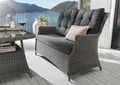 Produktbild: Destiny 2-Sitzer Gartensofa CASA, Polyrattan, inkl. Polster, vintage grau