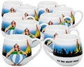Produktbild: 10er SET KÖNITZ Kuschelbecher Asterix - Ich bin nicht dick - 420 ml / Motivtasse