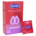 Produktbild: Durex Gefühlsecht Extra Feucht Kondome 10 Stück, dünn, Easy-On, Silikongel