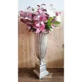 Produktbild: MichaelNoll Dekovase Vase Pokalvase Dekovase Aluminium Kunstblumen - 68 cm / 75 cm 75 cm