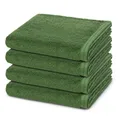 Produktbild: Vossen - 4 teiliges Frottier-Set - Vegan Life (4 X Handtuch im Set) - 580 g/m2 - Baumwolle - Frottee - saugstark - weich und flauschig - Clover