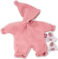 Produktbild: Götz 3403329 Babyanzug Zipfelmütze rosa - Puppenbekleidung Gr. S - 3-teiliges Bekleidungs- und Zubehörset für Babypuppen von 30 - 33 cm