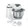 Produktbild: Bosch MUMS2EW00 MUM Serie 2 Küchenmaschine 700 W 3,8l Zubehör Edelstahl 4 Stufen