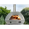 Produktbild: BUSCHBECK Pizzaofen X1 mit rollender Flamme und Bluetooth-Thermometer - Silber