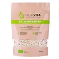 Produktbild: GreatVita Bio Hanfsamen, geschält, 1 kg | DE-Öko-037, reich an Proteinen, Omega-Fettsäuren & Vitaminen | Glutenfrei & in Rohkostqualität