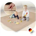 Produktbild: BabyBeFun Spielmatte [Extra Weich] 3cm dicke Krabbelmatte Baby, hochwertiger Memory-Schaum, Rutschfest, Deutsche Marke beige 200 cm x 150 cm