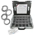 Produktbild: FRANTOS L-BOXX Sicherungsscheiben & Sicherungsringe Sortiment - Edelstahl A2 I 6.225 tlg. - Federringe Zahnscheiben Schnorrscheiben Schraubensortiment Set