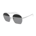 Produktbild: Emporio Armani Damen Pilot Sonnenbrille EA2086 30156G Silber / Grau  56-19-140