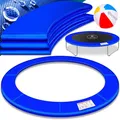 Produktbild: KESSER® - Trampolin Randabdeckung Ø 305 cm, 30cm breit 100% UV-beständig reißfest Federabdeckung inkl. Beachball Blau