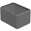 Produktbild: Rotho Madei Aufbewahrungskorb 13l, Kunststoff (PP recycelt) BPA-frei, anthrazit, 13l (32.6 x 23.8 x 18.8 cm)