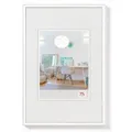 Produktbild: walther-design Bilderrahmen New Lifestyle KV430W, 24 x 30 cm, Echtglas, Kunststoffrahmen, weiß