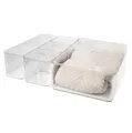 Produktbild: Organizer Box klar mit Deckel - 5er Set - Aufbewahrung Kästchen Küche Büro Bad
