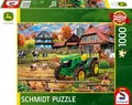Produktbild: Schmidt Spiele 58534 Bauernhof mit Traktor, John Deere 5050E, 1000 Teile Puzzle