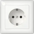 Produktbild: Schuko-Steckdose, Vollplatte, Standard 55