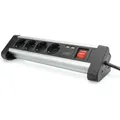 Produktbild: Digitus 4-fach Office-Steckdosenleiste mit 2x USB-Anschlüssen