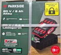 Produktbild: Parkside, 20V Akku 2Ah mit Ladegerät 20 V / 2,4 A