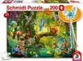 Produktbild: Schmidt Kinderpuzzle mit Feenstab 56333 Feen im Wald