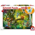 Produktbild: SCHMIDT Puzzle Feen im Wald 200 Teile + Geschenk (Feenstab)