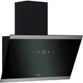 Produktbild: Klarstein FlashLine Dunstabzugshaube – 60 cm Kopffreihaube, Touchscreen, 524 m3/h,  , LED-Beleuchtung, leise 34,5 dB, Schwarz, Abluft- und Um... - Schwarz